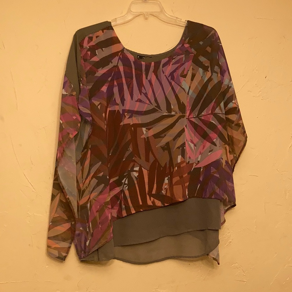 Lane Bryant Flowy Leaf Shirt